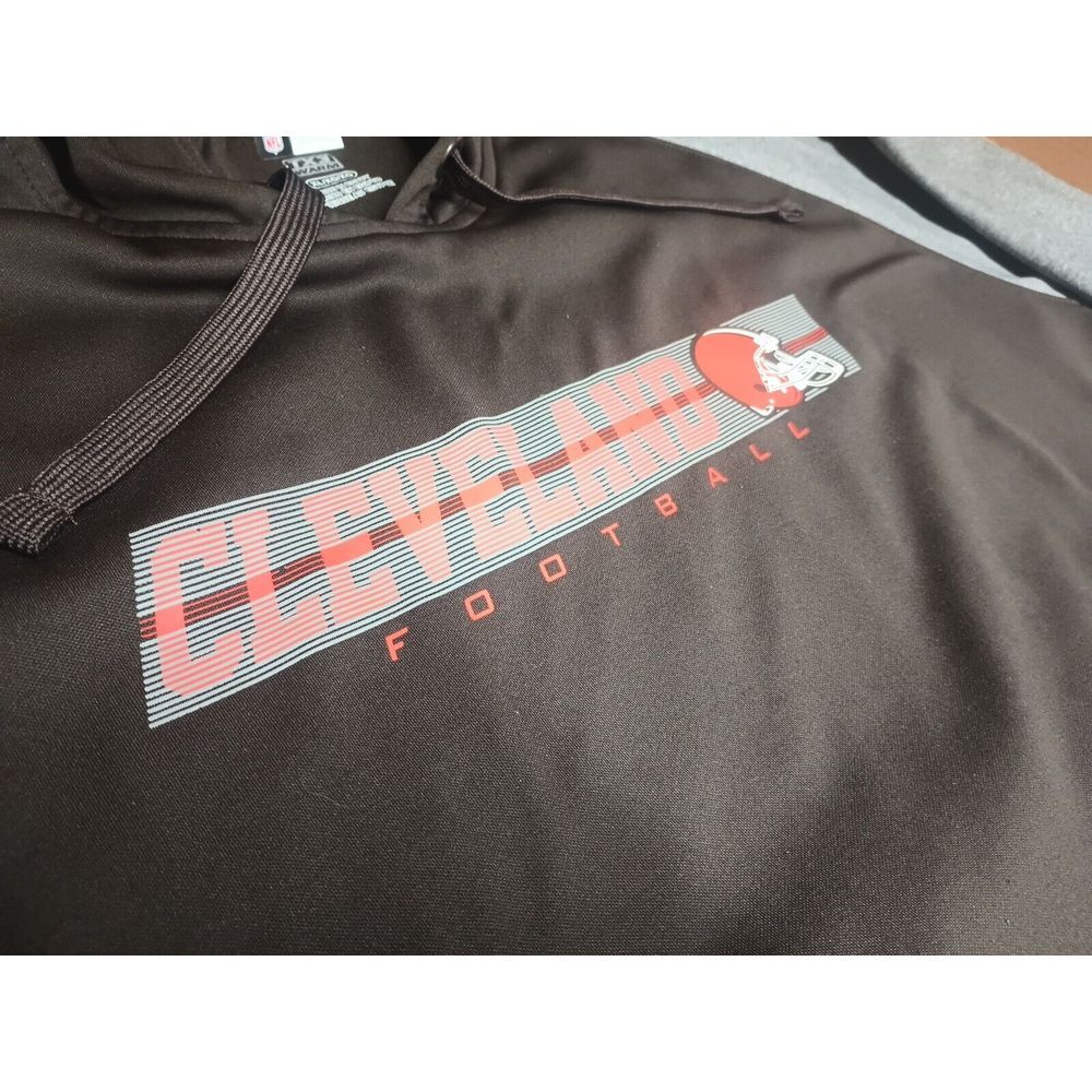 Cleveland Brown's Sweatshirt Mens XL Team Apparel NFL Hoodie Dawg Land‎ Muni
